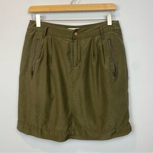 Banana Republic • silk blend cargo utility mini skirt